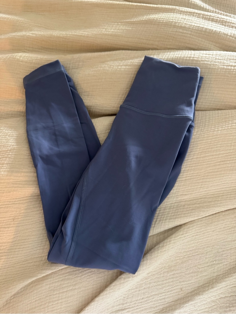 lululemon athletica wunder train 7/8 Blue Leggings
